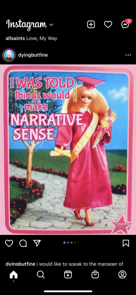 barbie; graduation; adulting image macro meme