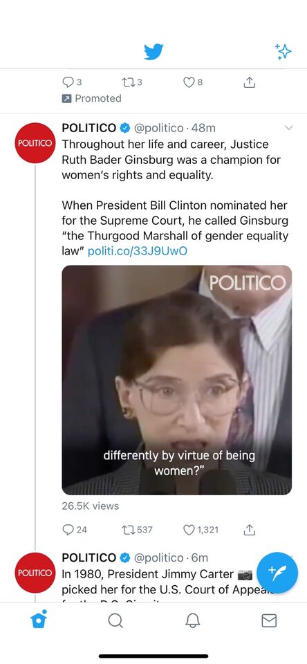 a screenshot of a woman with glasses on a twitter account