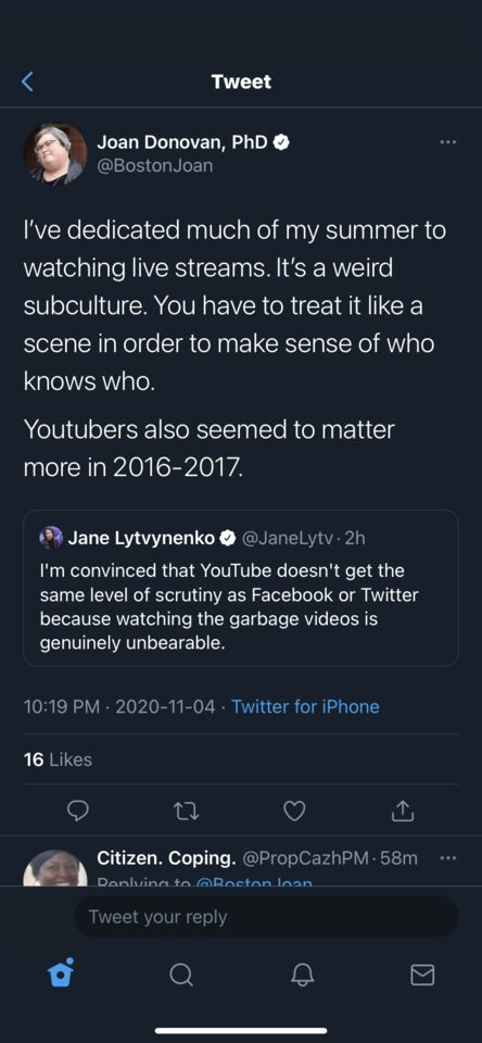 joan donovan commenting on YouTube platform