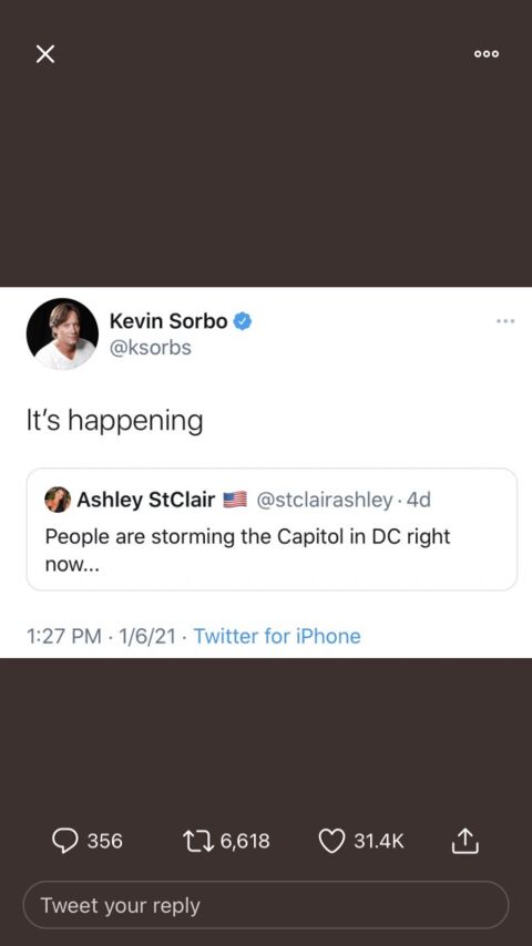a close up of a tweet with a person on it