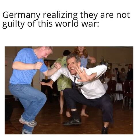 arafed image of a man and a woman dancing in a dance hall; Jan 2020 WWIII memes