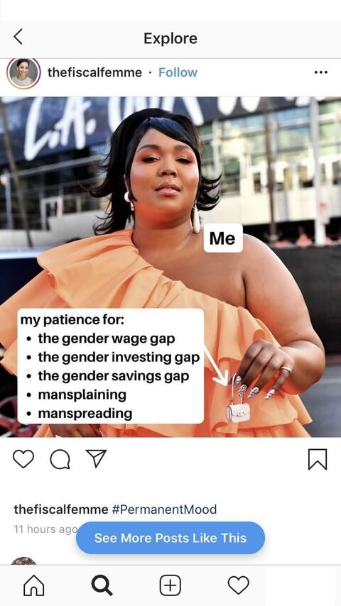 LIzzo in an orange dress holding a cigarette in a meme