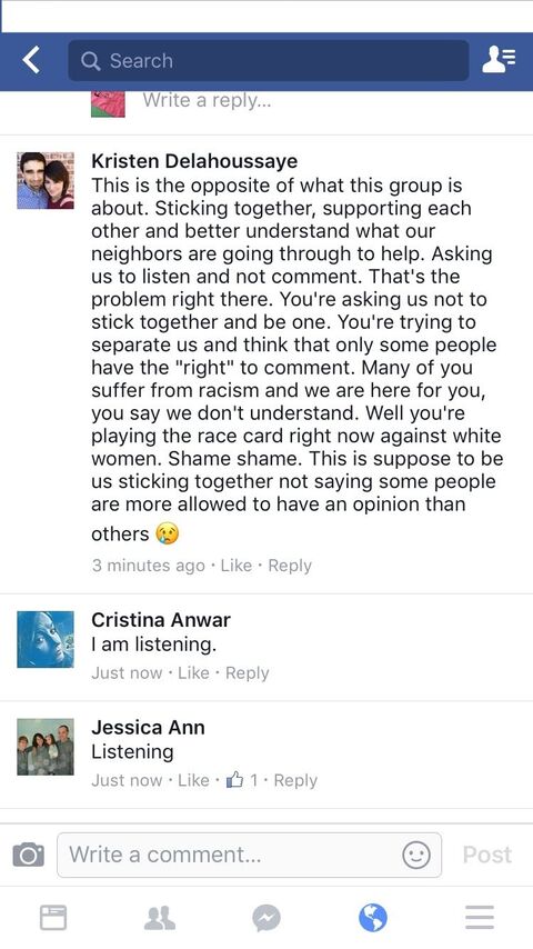 Pantsuit Nation Facebook reckoning with white feminism post-murder of George Floyd