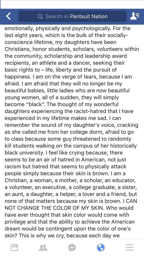 Pantsuit Nation Facebook reckoning with white feminism post-murder of George Floyd