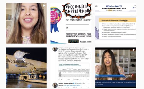 Sabina Vohra-Miller IG vaccine promotion